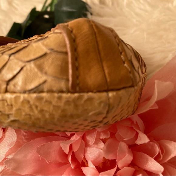 Babee D Clutch Purse Tan Yellow Snakeskin Bundle - Picture 10 of 13